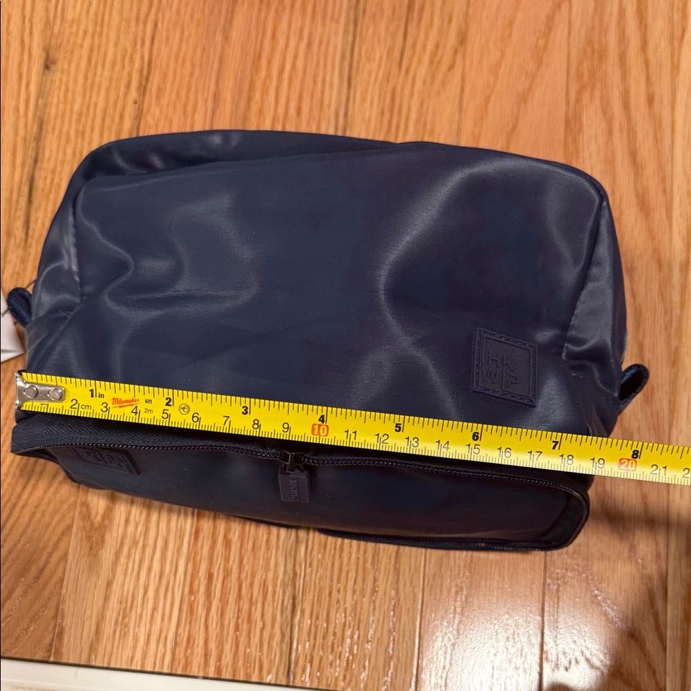 IHKWIP Navy Nylon Collapsible Toiletry Bag  for Men water repellent brand new - Picture 9 of 10